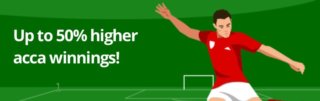Acca boost promotion – up to 50% Acca boost promotion – up to 50%
